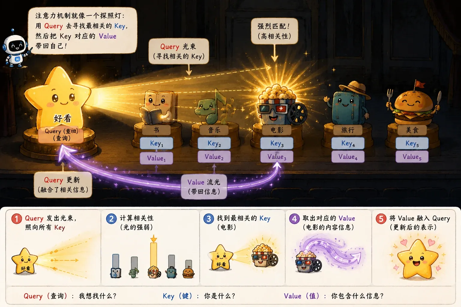 QKV 注意力计算