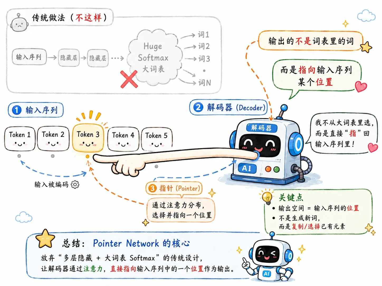 Pointer Network 指针输出